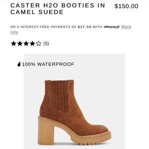 Dolce Vita Caster H20 in camel suede